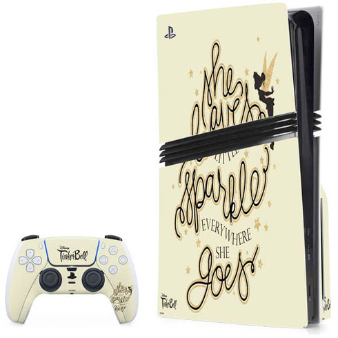 Disney Tinker Bell Leave A Little Sparkle PlayStation PS5 Skins
