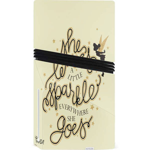 Disney Tinker Bell Leave A Little Sparkle PS5 Pro Disk Console Skin