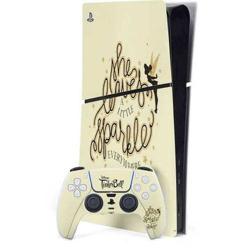 Disney Tinker Bell Leave A Little Sparkle PlayStation PS5 Skins