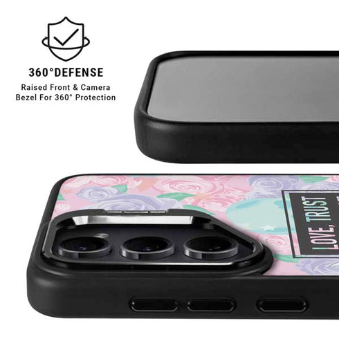 Disney Tinker Bell Love Trust and Pixie Dust Galaxy S24 Ultra Kickstand Case