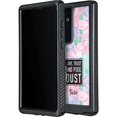 Disney Tinker Bell Love Trust and Pixie Dust Galaxy S24 Ultra Waterproof Case
