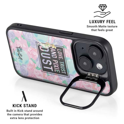 Disney Tinker Bell Love Trust and Pixie Dust iPhone 14 Kickstand Case