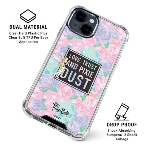 Disney Tinker Bell Love Trust and Pixie Dust iPhone 15 Clear Case