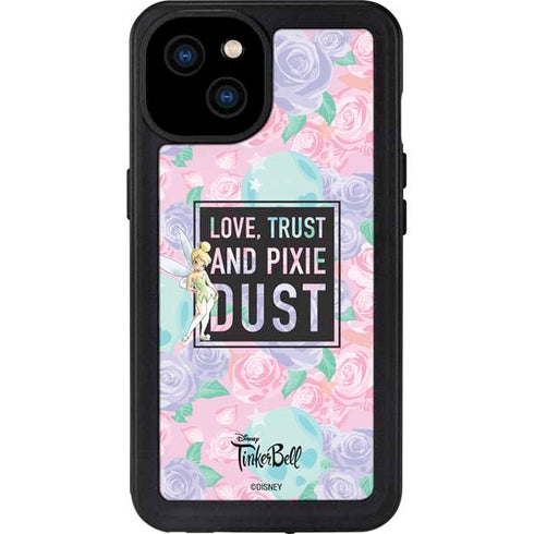 Disney Tinker Bell Love Trust and Pixie Dust iPhone 15 Plus Waterproof Case