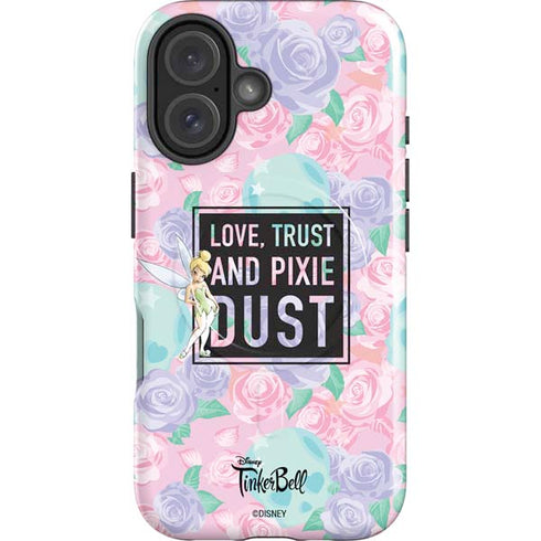 Disney Tinker Bell Love Trust and Pixie Dust iPhone 16 Magsafe Impact Case