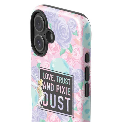 Disney Tinker Bell Love Trust and Pixie Dust iPhone 16 Plus Impact Case