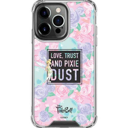 Disney Tinker Bell Love Trust and Pixie Dust iPhone 16 Pro Max Clear Case