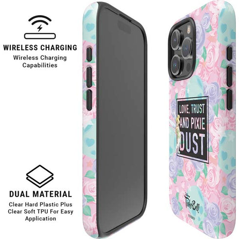 Disney Tinker Bell Love Trust and Pixie Dust iPhone 16 Pro Max Magsafe Impact Case