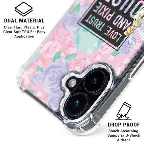 Disney Tinker Bell Love Trust and Pixie Dust iPhone 17 Clear Case