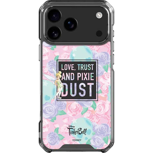 Disney Tinker Bell Love Trust and Pixie Dust iPhone 18 Pro Max Clear Case