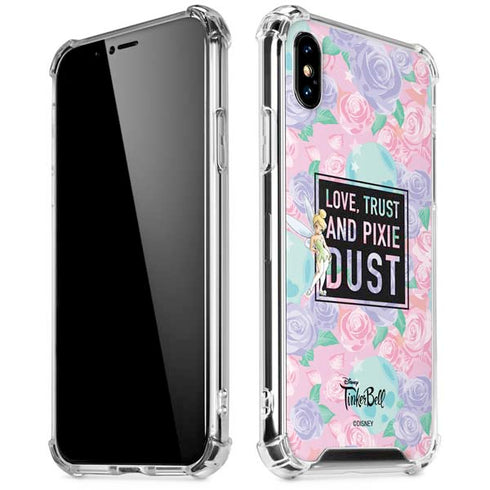 Disney Tinker Bell Love Trust and Pixie Dust iPhone X/XS Clear Case