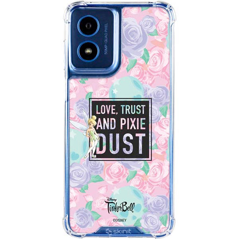 Disney Tinker Bell Love Trust and Pixie Dust Moto G 5G (2024) Clear Case