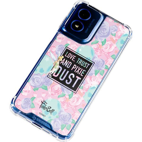 Disney Tinker Bell Love Trust and Pixie Dust Moto G Play 4G (2024) Clear Case