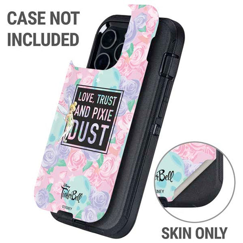 Disney Tinker Bell Love Trust and Pixie Dust Otterbox Defender iPhone Skin