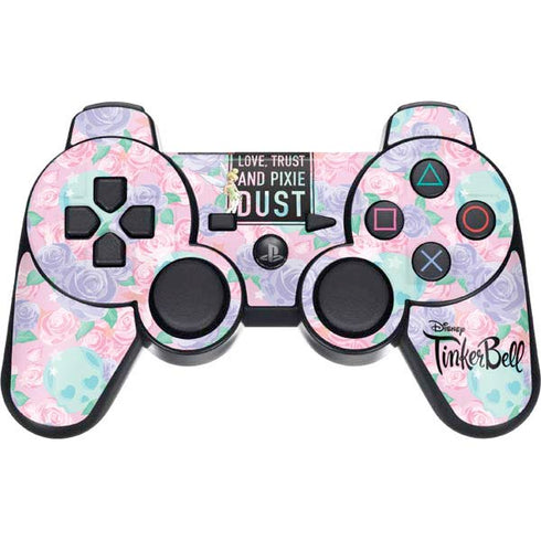 Disney Tinker Bell Love Trust and Pixie Dust PS3 Dual Shock wireless controller Skin