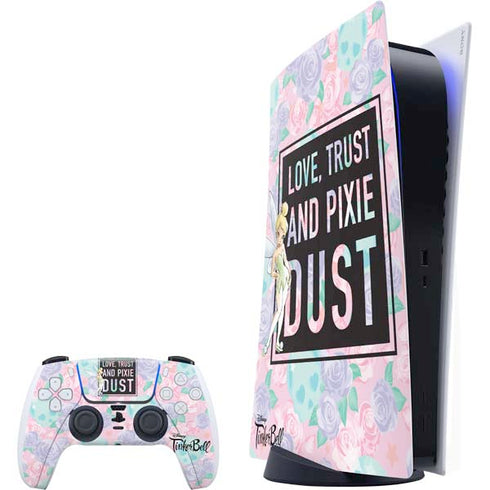 Disney Tinker Bell Love Trust and Pixie Dust PlayStation PS5 Skins
