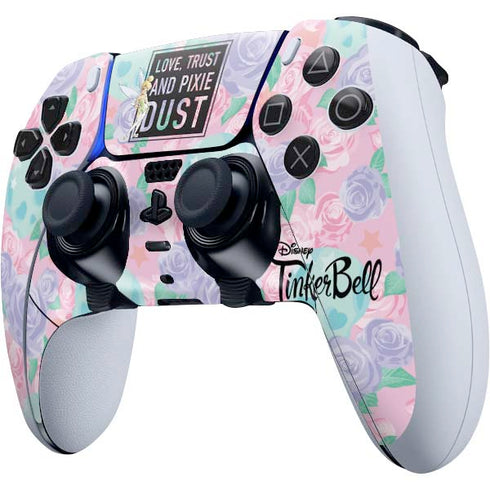 Disney Tinker Bell Love Trust and Pixie Dust PS5 DualSense Edge Pro Controller Skin
