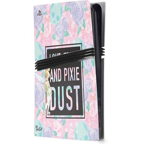Disney Tinker Bell Love Trust and Pixie Dust PS5 Pro Console Skin