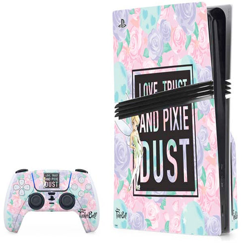 Disney Tinker Bell Love Trust and Pixie Dust PlayStation PS5 Skins