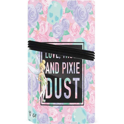 Disney Tinker Bell Love Trust and Pixie Dust PS5 Pro Disk Console Skin