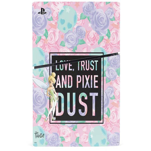 Disney Tinker Bell Love Trust and Pixie Dust PS5 Slim Digital Edition Console Skin