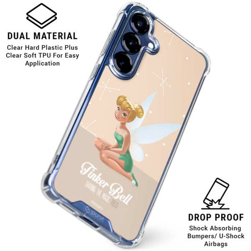 Disney Tinker Bell Sharing the Magic Art Galaxy S25 Clear Case