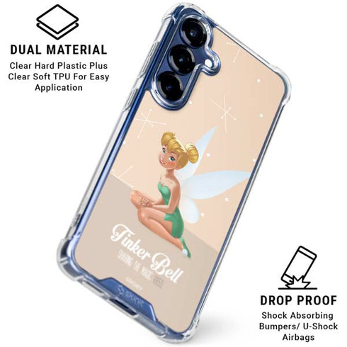 Disney Tinker Bell Sharing the Magic Art Galaxy S25 Plus Clear Case