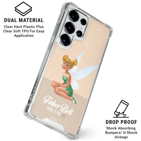Disney Tinker Bell Sharing the Magic Art Galaxy S25 Ultra Clear Case
