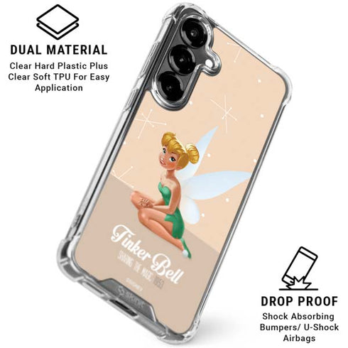 Disney Tinker Bell Sharing the Magic Art Galaxy S26 Clear Case