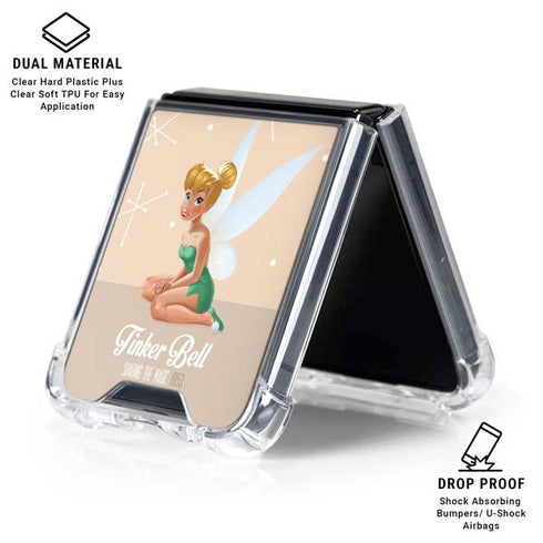 Disney Tinker Bell Sharing the Magic Art Galaxy Z Flip6 Clear Case