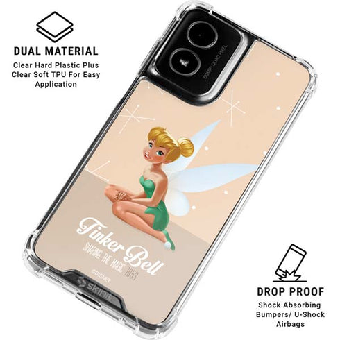 Disney Tinker Bell Sharing the Magic Art Moto G Power 5G (2024) Clear Case