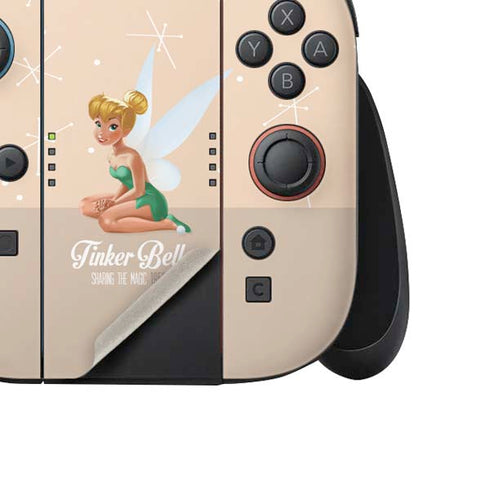 Disney Tinker Bell Sharing the Magic Art Nintendo Switch 2 (2025) Joy-Con Controller Skin