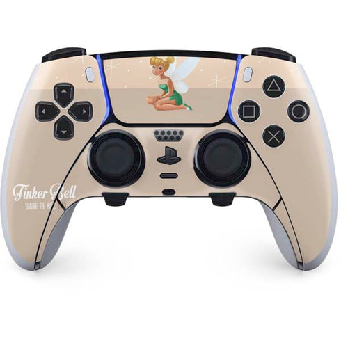 Disney Tinker Bell Sharing the Magic Art PS5 DualSense Edge Pro Controller Skin