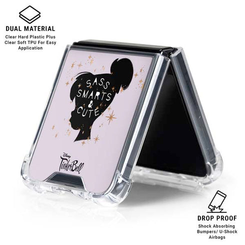 Disney Tinker Bell Sass Smarts and Cute Galaxy Z Flip6 Clear Case
