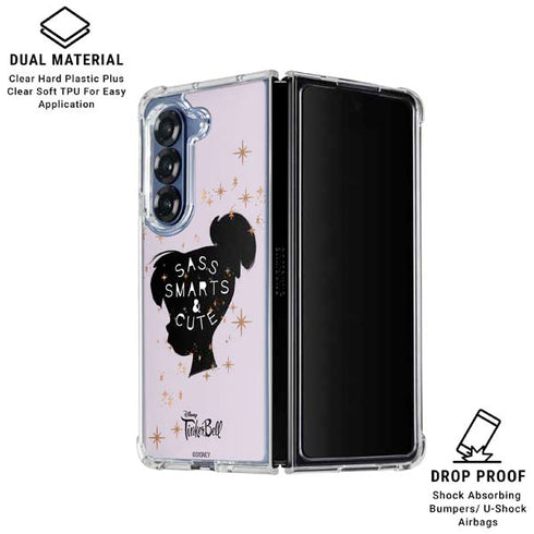 Disney Tinker Bell Sass Smarts and Cute Galaxy Z Fold6 Clear Case