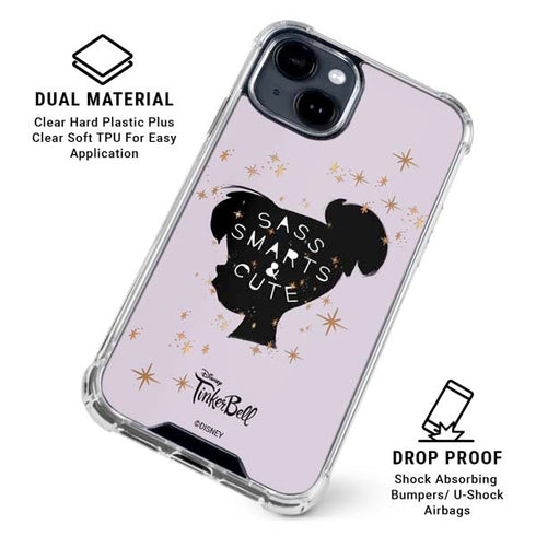Disney Tinker Bell Sass Smarts and Cute iPhone 15 Clear Case