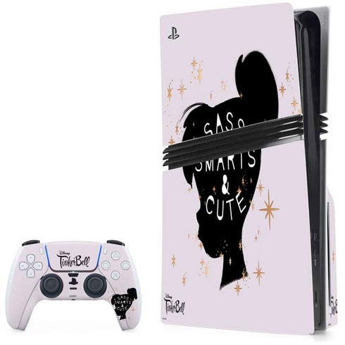 Disney Tinker Bell Sass Smarts and Cute PS5 Pro Disk Bundle Skin
