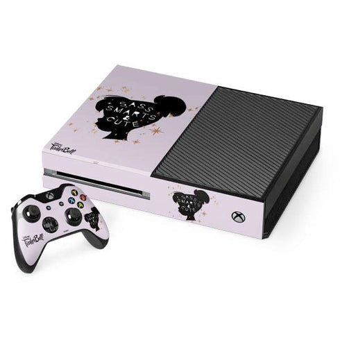 Disney Tinker Bell Sass Smarts and Cute Xbox One Console and Controller Bundle Skin