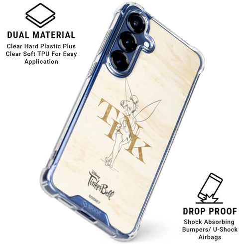 Disney Tinker Bell Tink Magic Pencil Art Galaxy S25 Clear Case