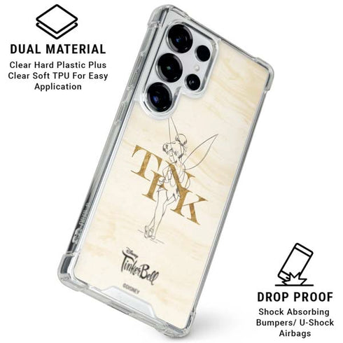 Disney Tinker Bell Tink Magic Pencil Art Galaxy S25 Ultra Clear Case