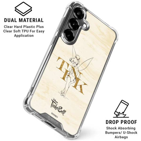 Disney Tinker Bell Tink Magic Pencil Art Galaxy S26 Clear Case