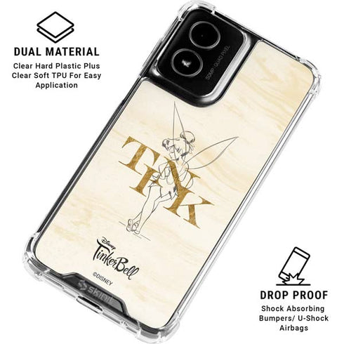 Disney Tinker Bell Tink Magic Pencil Art Moto G Power 5G (2024) Clear Case