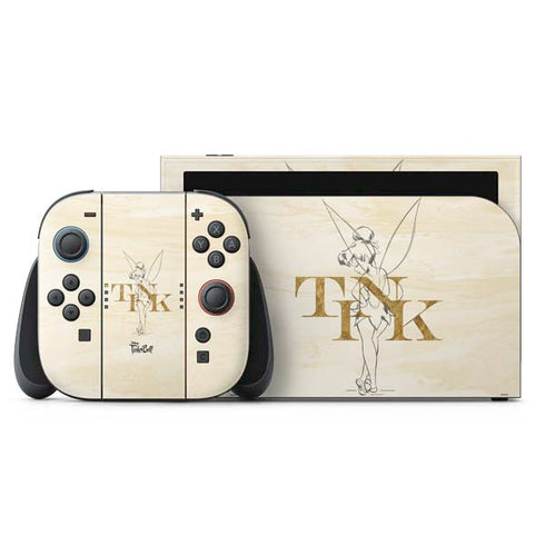 Disney Tinker Bell Tink Magic Pencil Art Nintendo Switch 2 (2025) with Joy-Con Skin