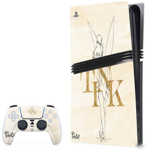 Disney Tinker Bell Tink Magic Pencil Art PS5 Pro Bundle Skin