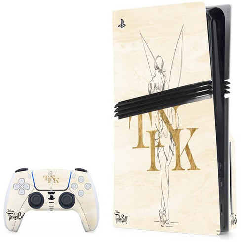 Disney Tinker Bell Tink Magic Pencil Art PS5 Pro Disk Bundle Skin