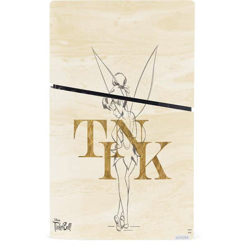 Disney Tinker Bell Tink Magic Pencil Art PS5 Slim Digital Edition Console Skin