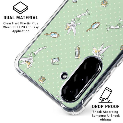 Disney Tinker Bell Trinkets Pattern Galaxy A36 5G Clear Case