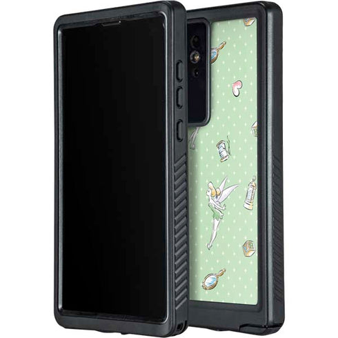 Disney Tinker Bell Trinkets Pattern Galaxy S24 Ultra Waterproof Case