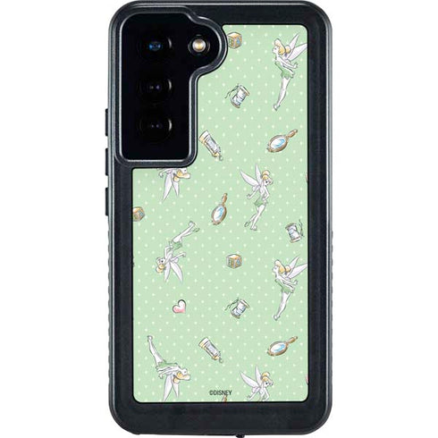 Disney Tinker Bell Trinkets Pattern Galaxy S24 Waterproof Case
