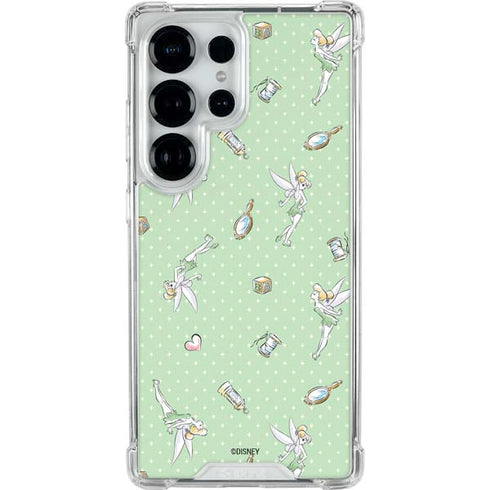 Disney Tinker Bell Trinkets Pattern Galaxy S25 Ultra Clear Case